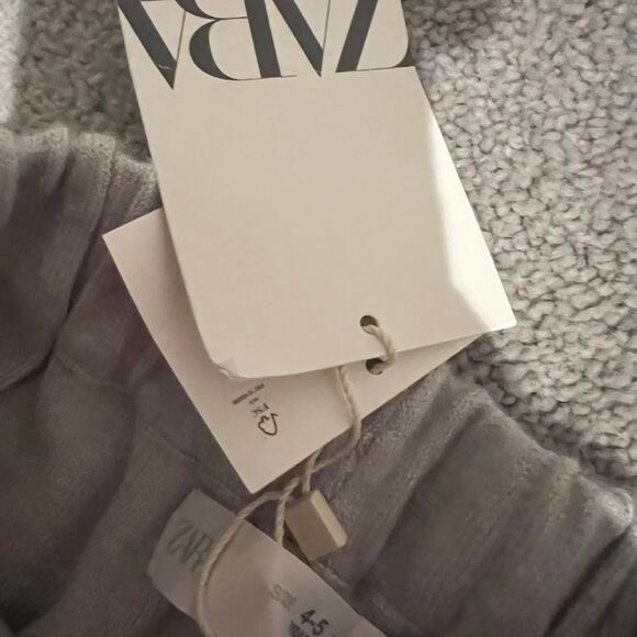 Zara Girl Pink Black Trousers With Elastic Waist 4-5 - Picture 6 of 6